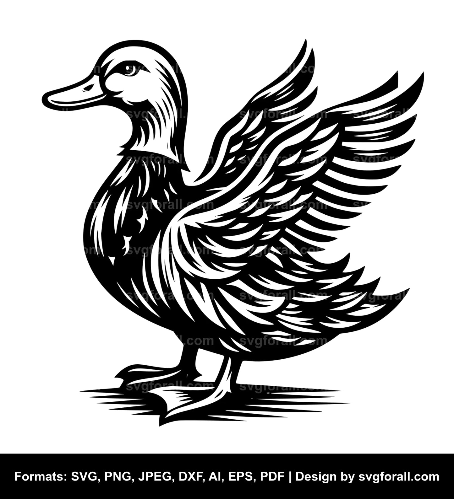 Duck SVG Cut File