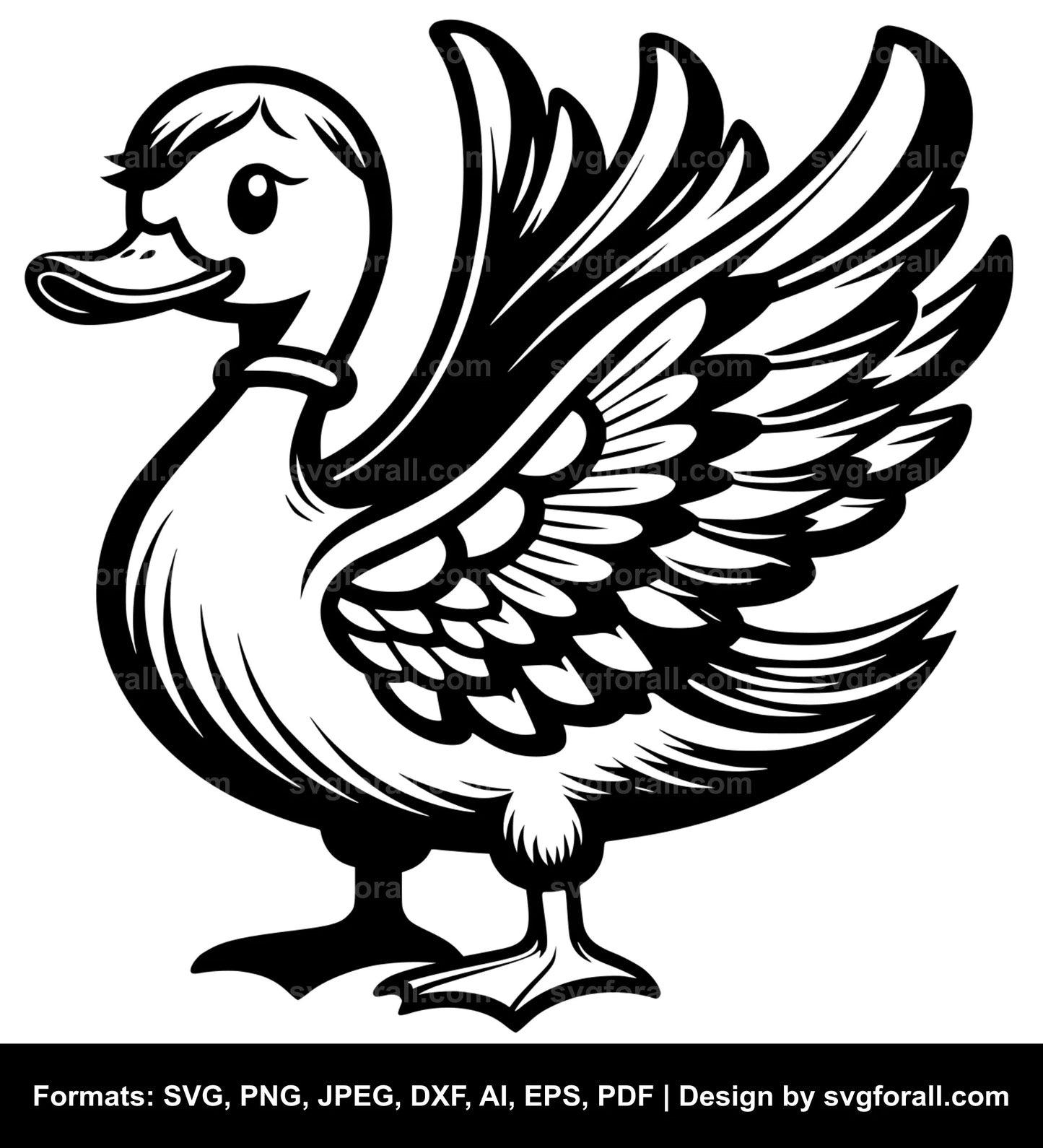 Duck SVG Vector