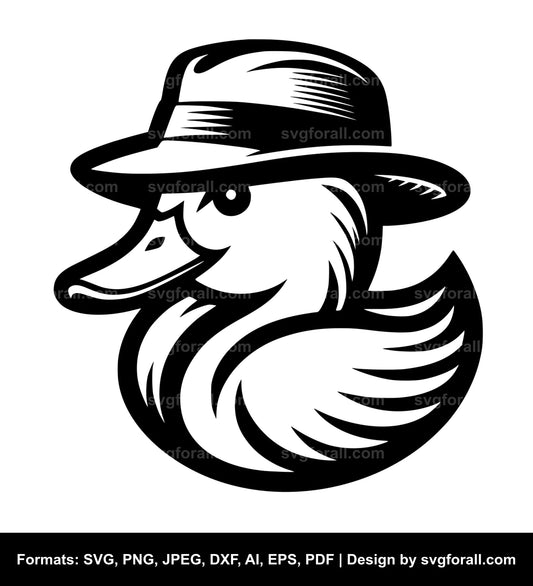 Duck With Hat SVG