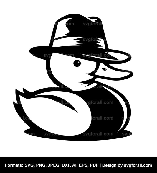 Duck With Hat SVG PNG