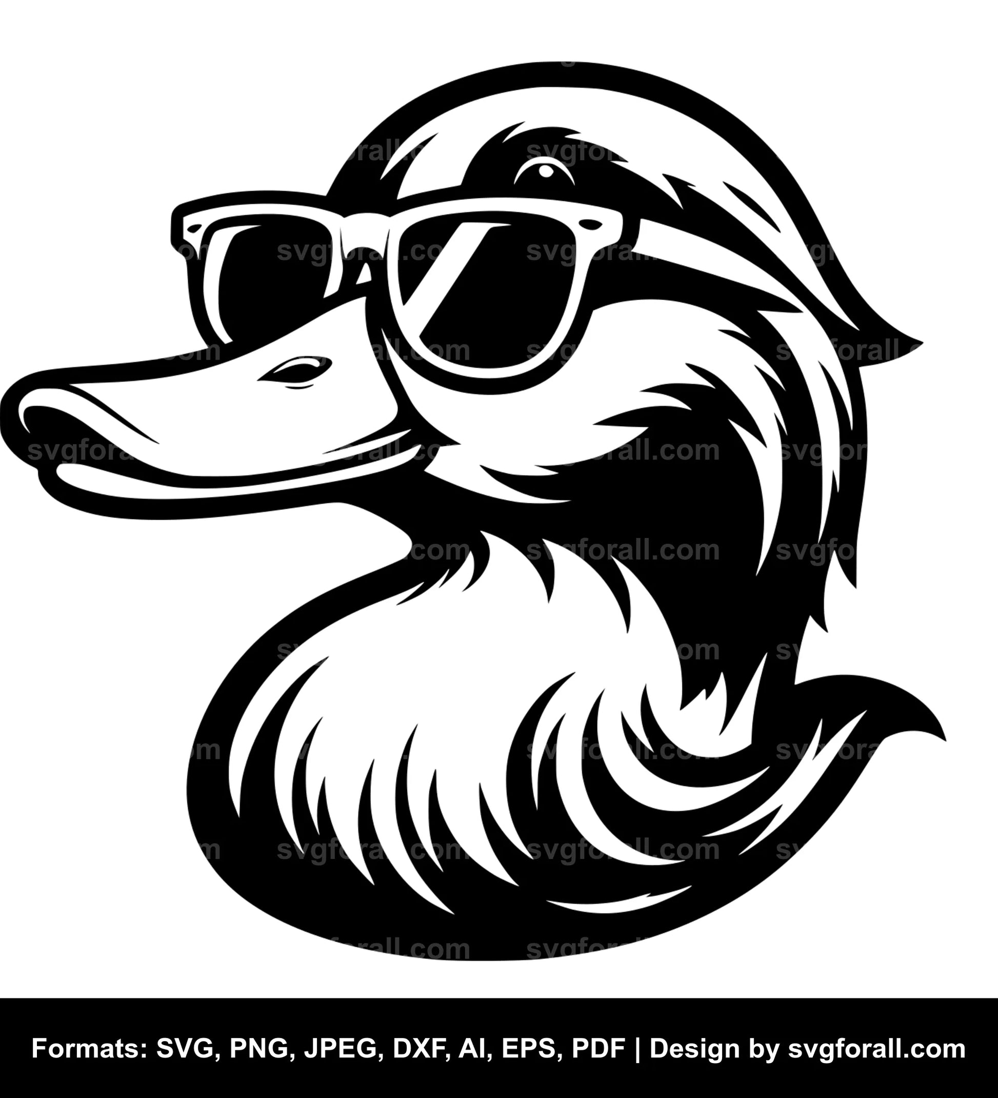 Duck With Sunglasses Cricut SVG