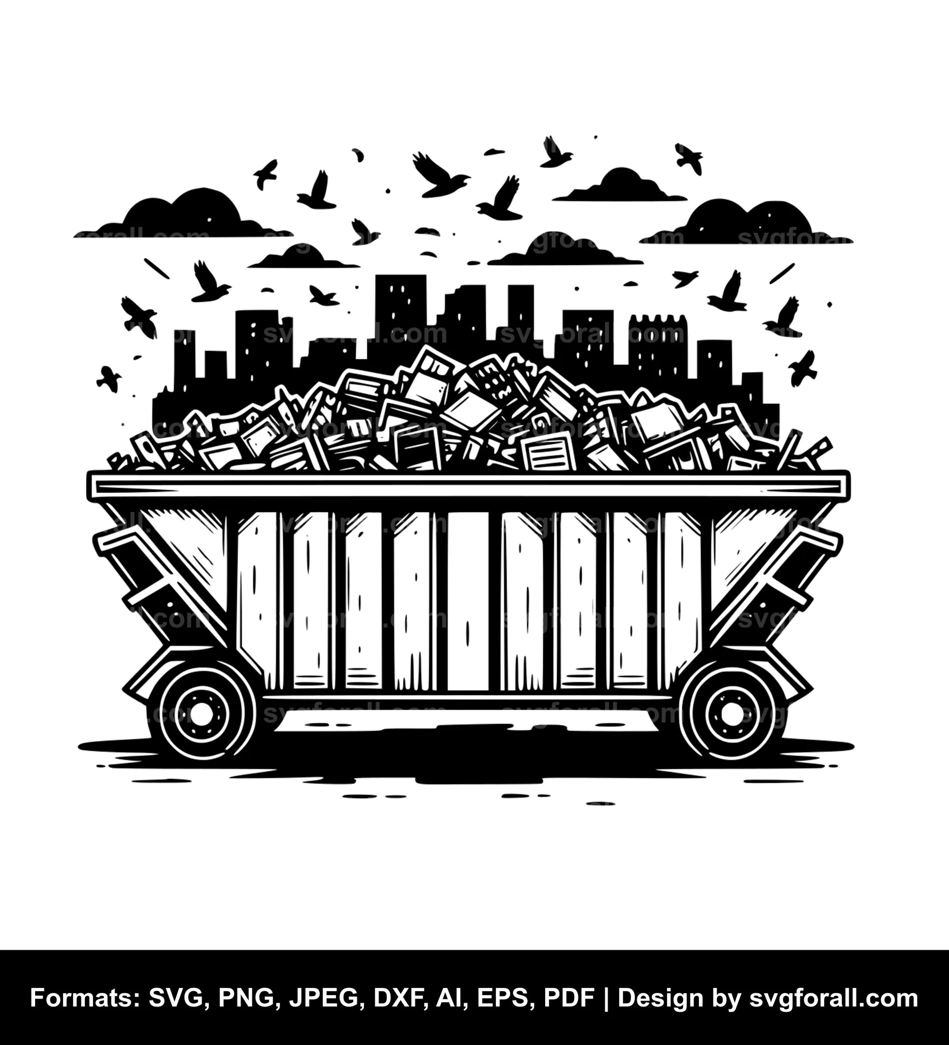 Dumpster Clipart SVG