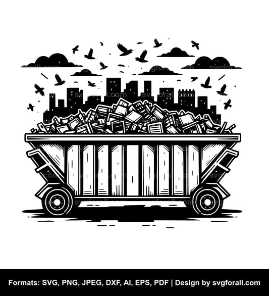 Dumpster Clipart SVG