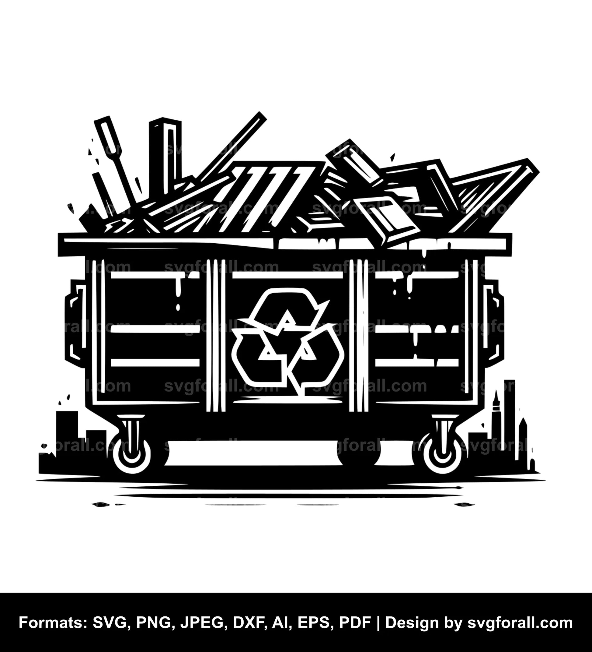 Dumpster SVG File