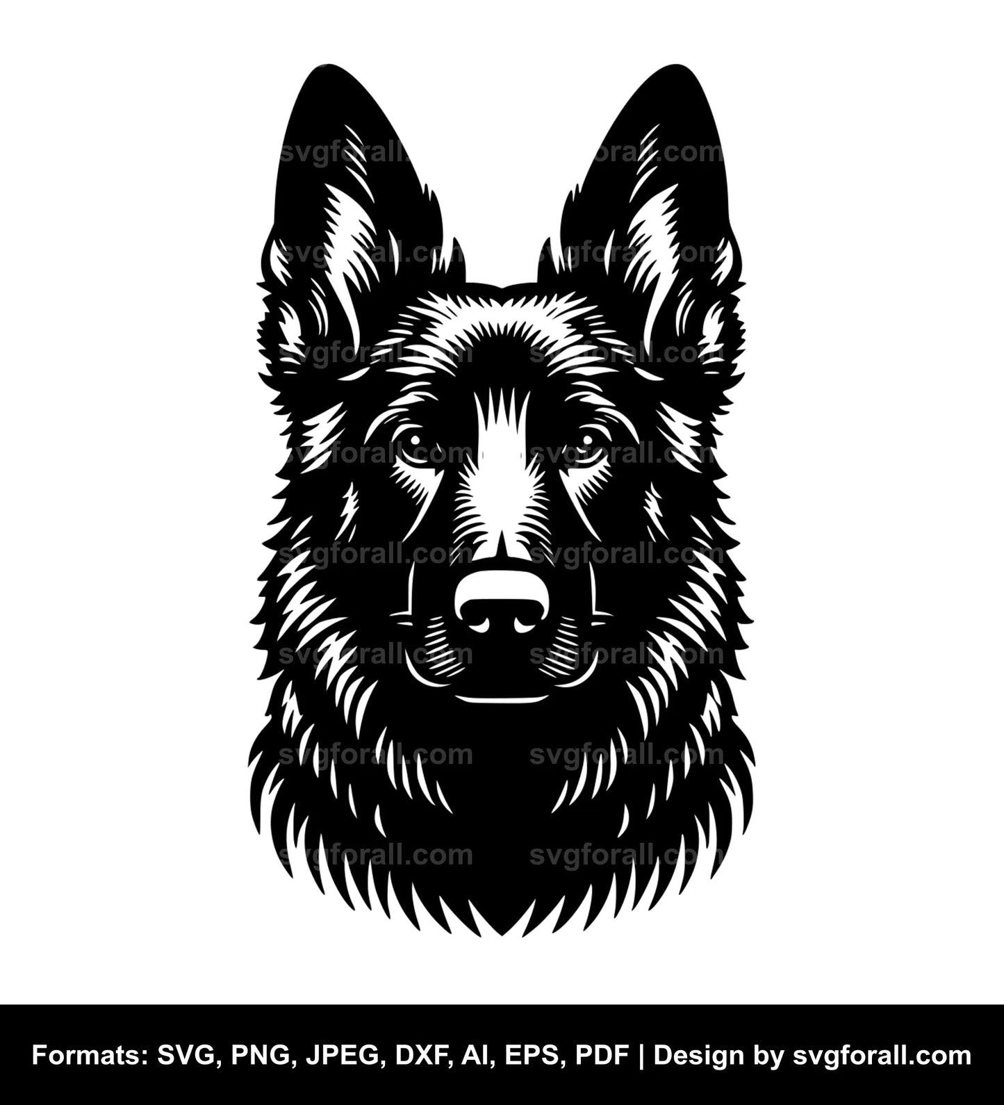 Dutch Shepherd Dog Cricut SVG