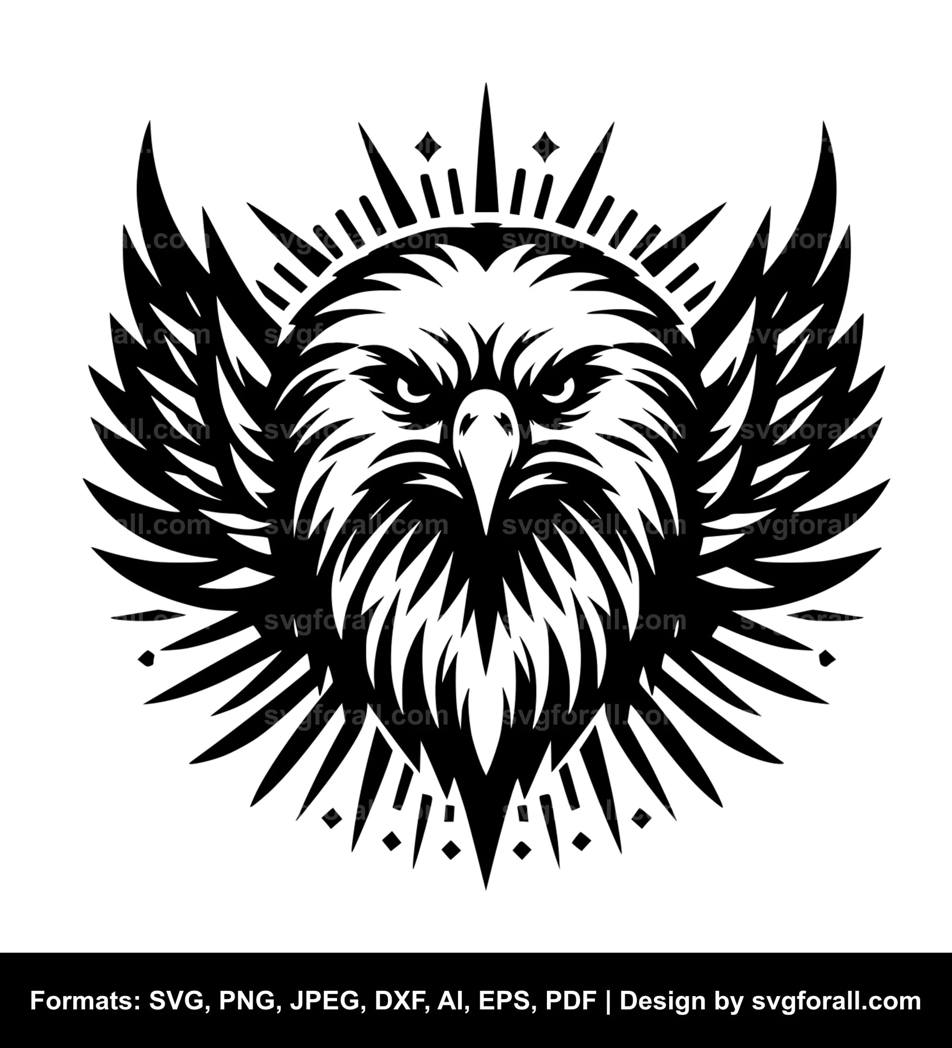 Eagle Face SVG File