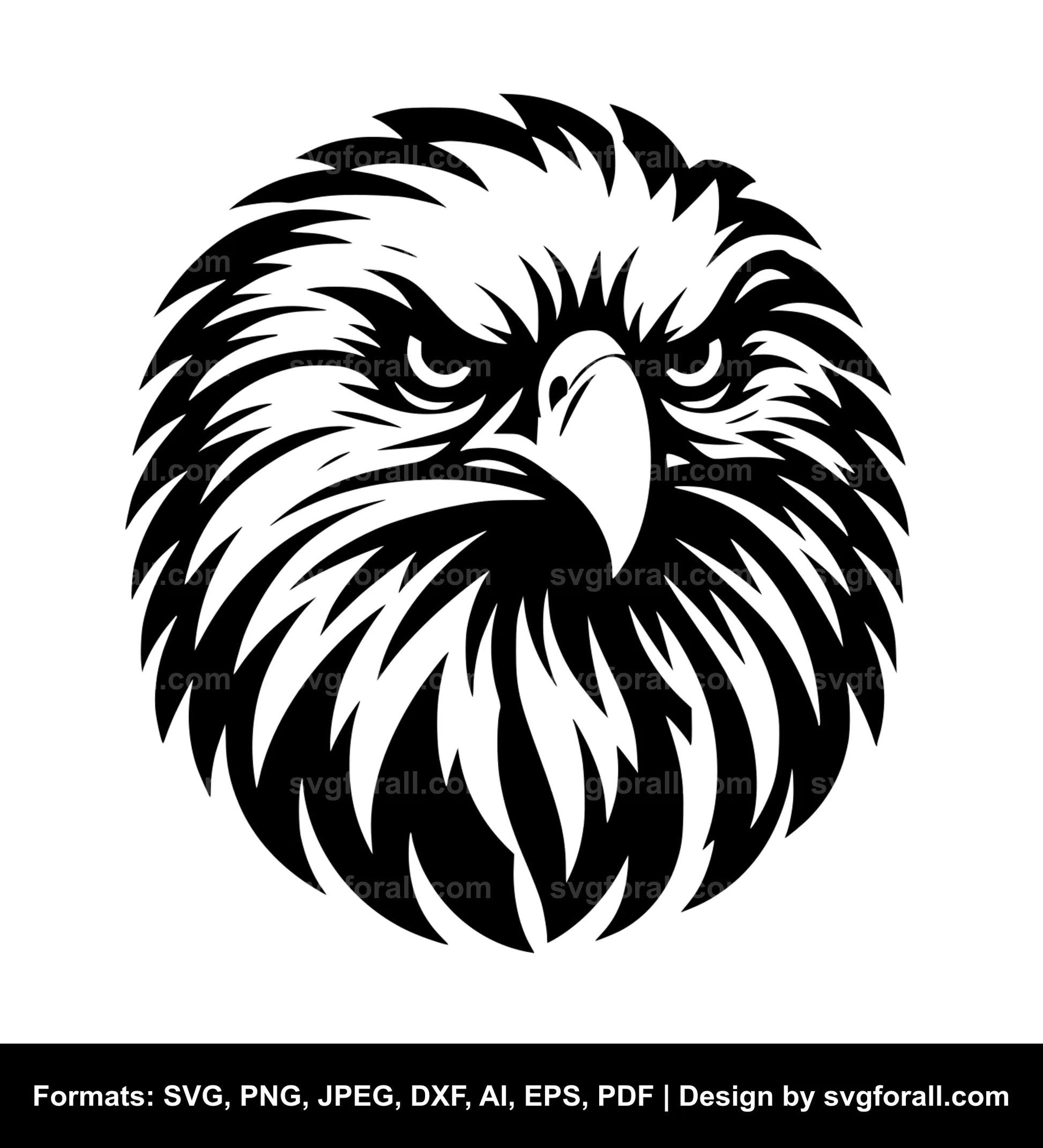 Eagle Face SVG Vector