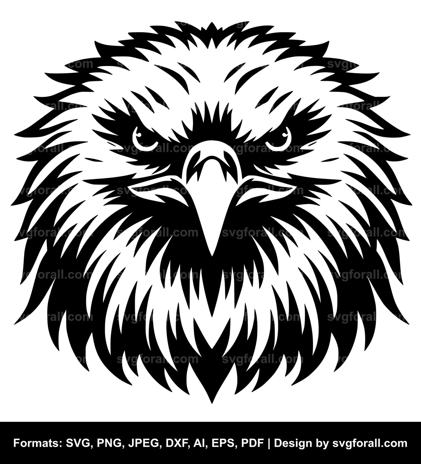 Eagle Face Vector SVG