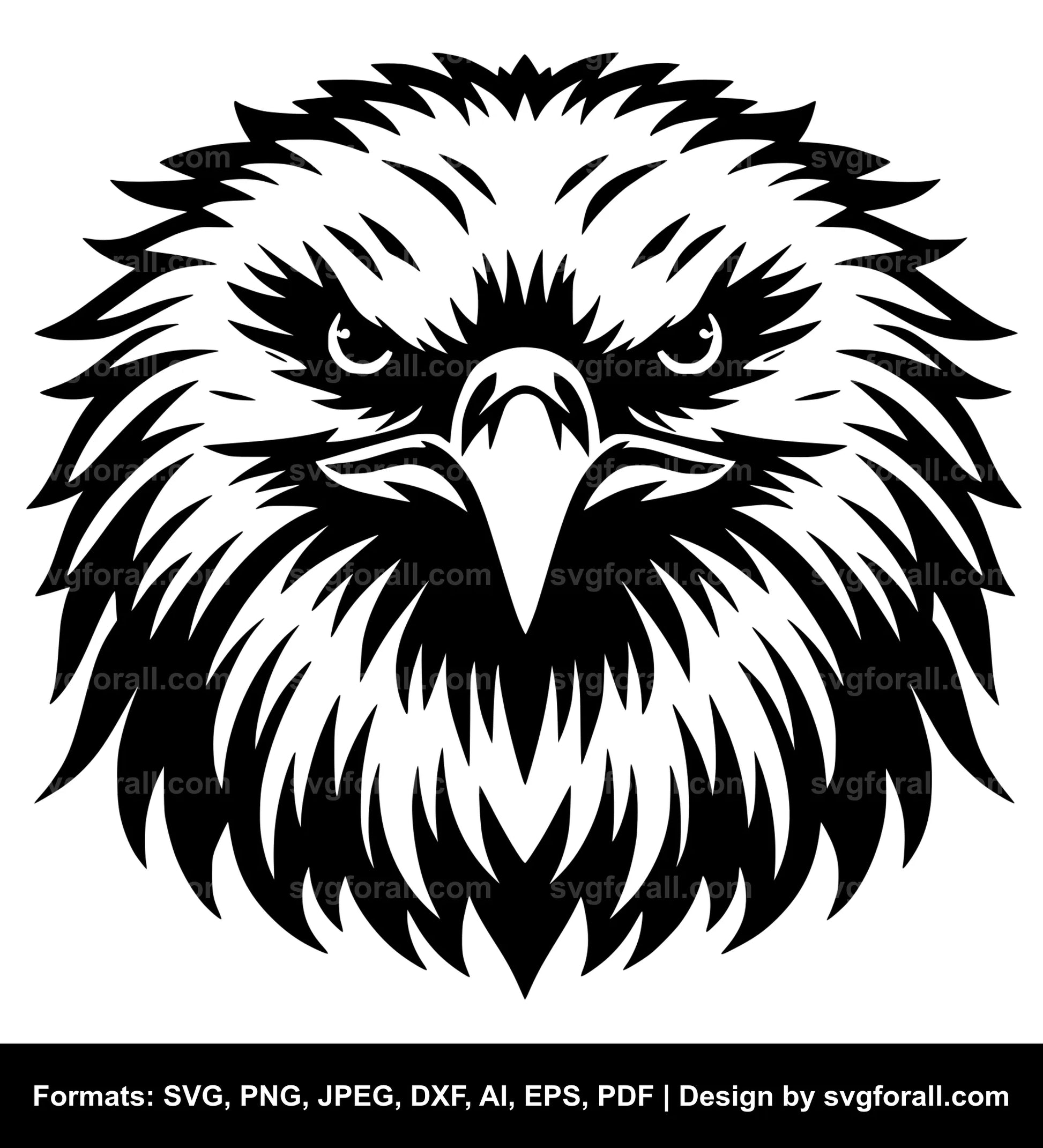 Eagle Face Vector SVG