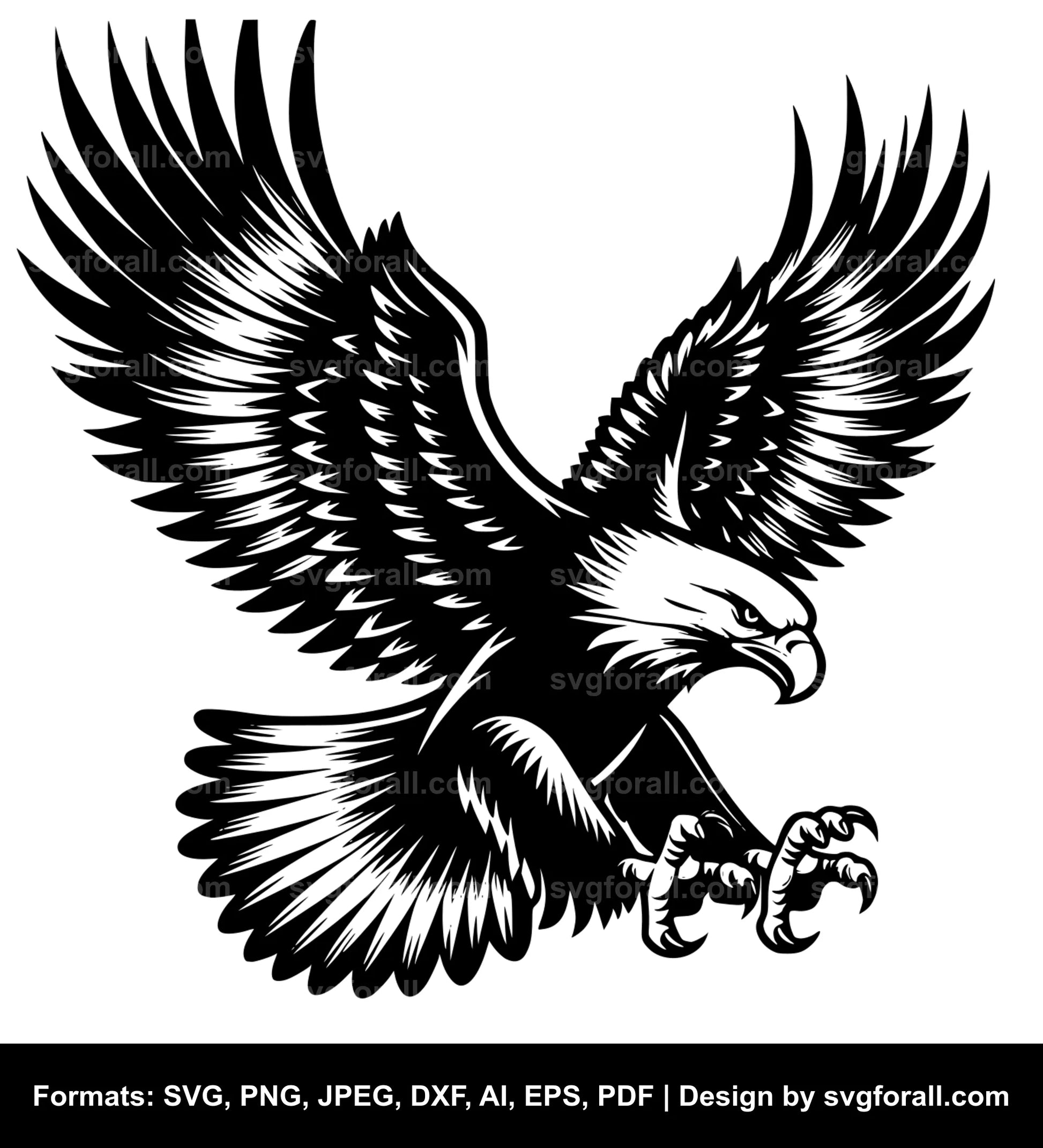 Eagle Landing Cricut SVG