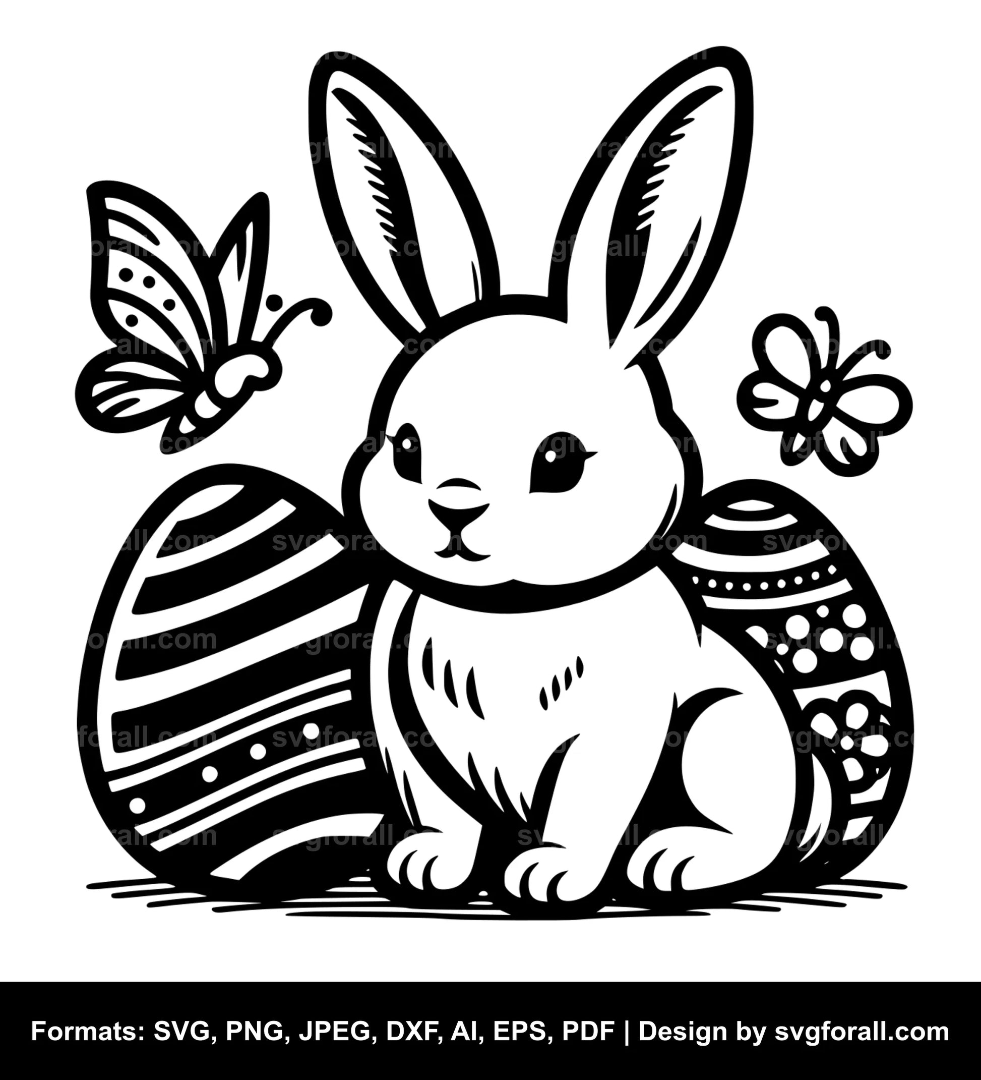 Easter Bunny SVG PNG