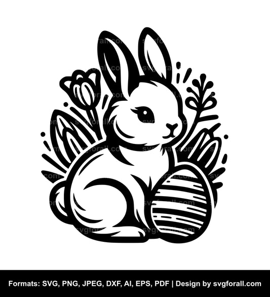 Easter Bunny SVG Vector