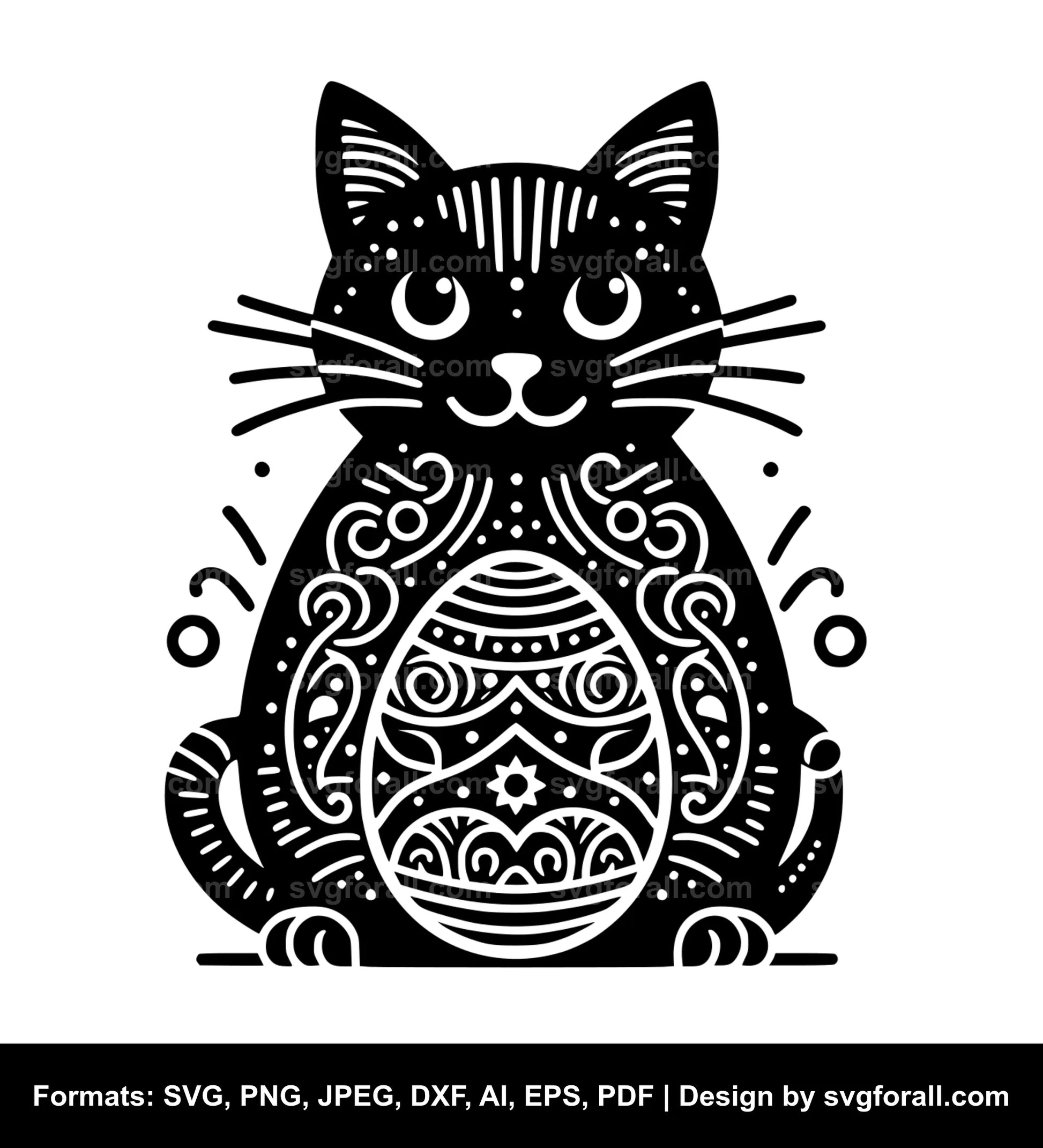 Easter Cat SVG