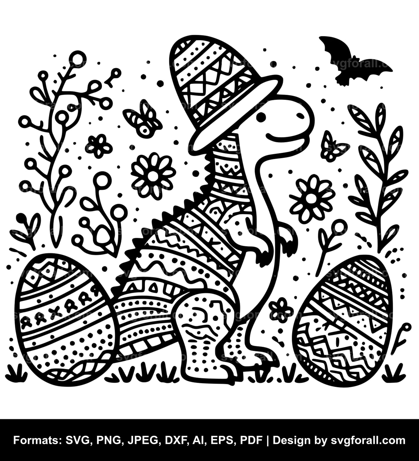 Easter Dinosaur Cricut SVG