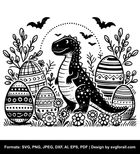 Easter Dinosaur SVG