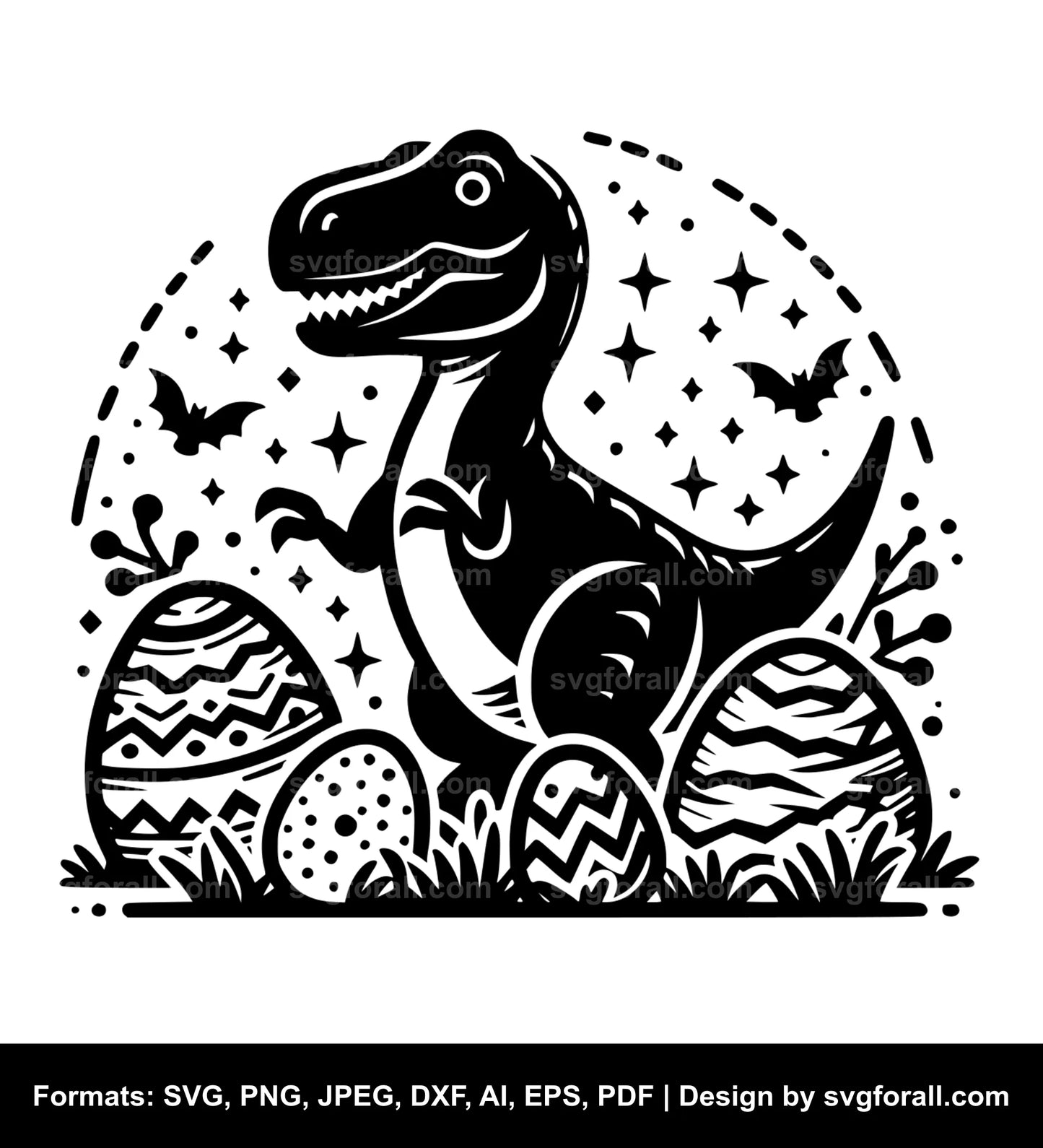 Easter Dinosaur SVG Download