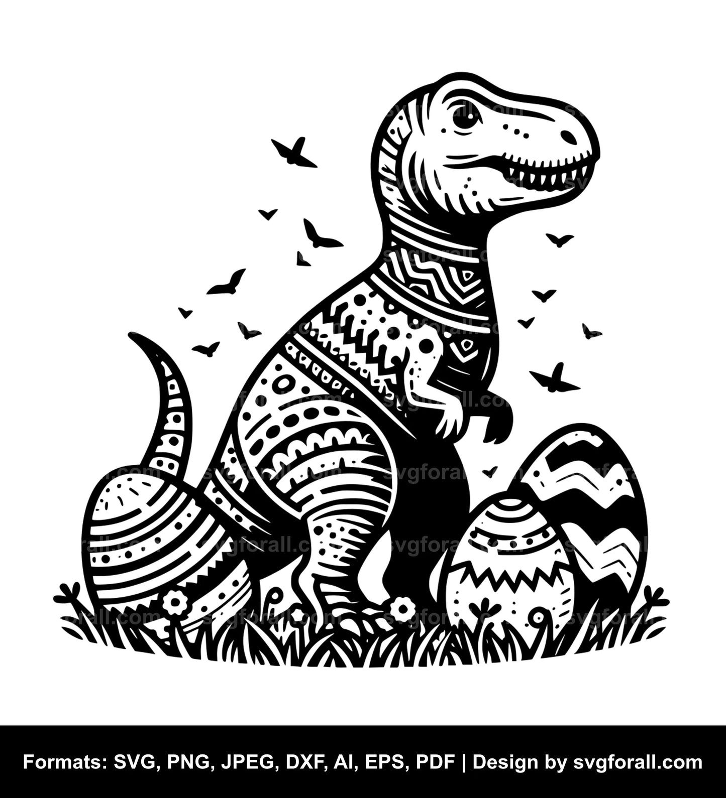 Easter Dinosaur SVG File