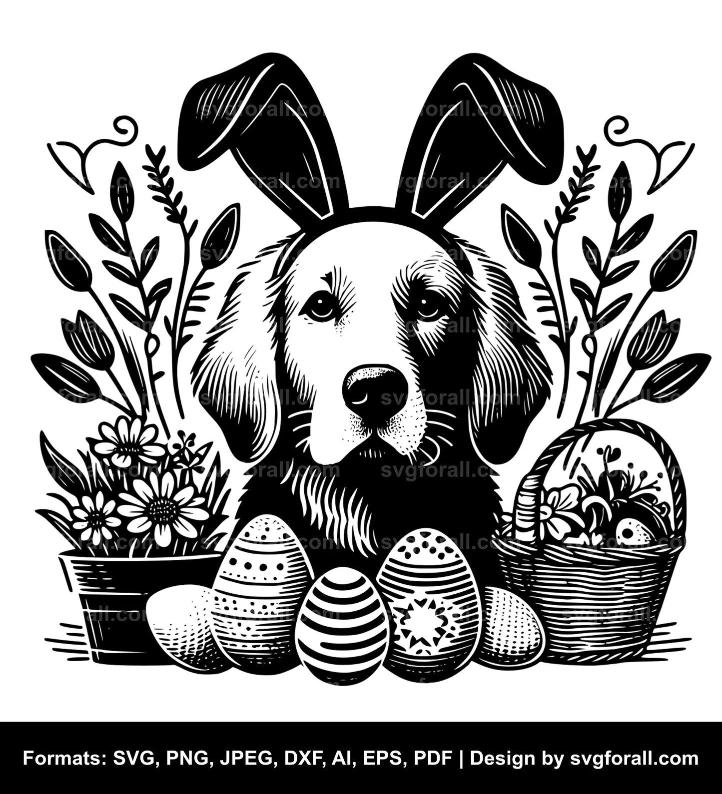 Easter Dog Cricut SVG