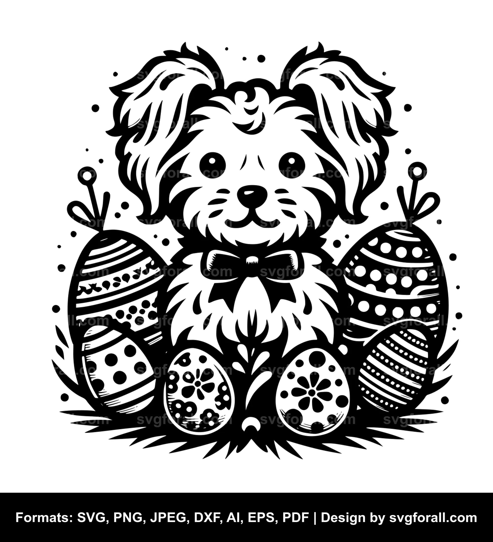 Easter Dog SVG