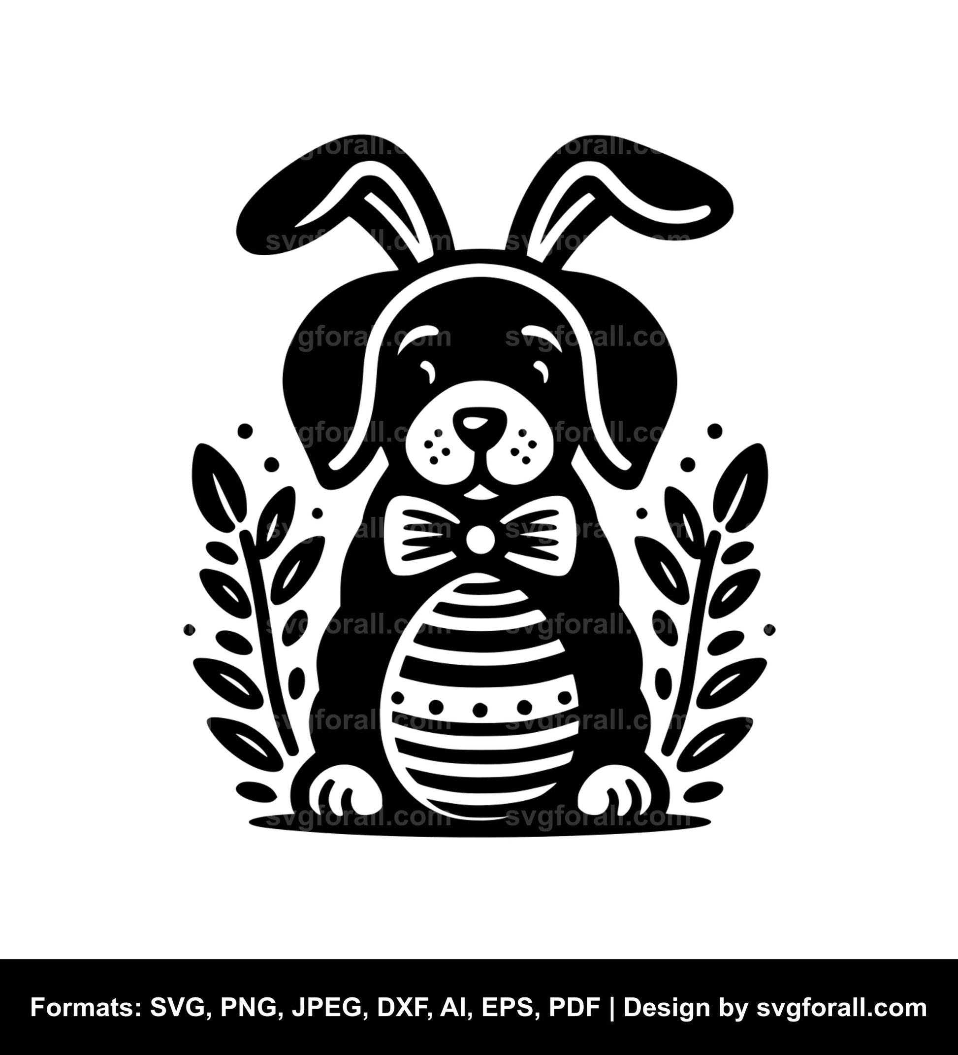 Easter Dog SVG PNG