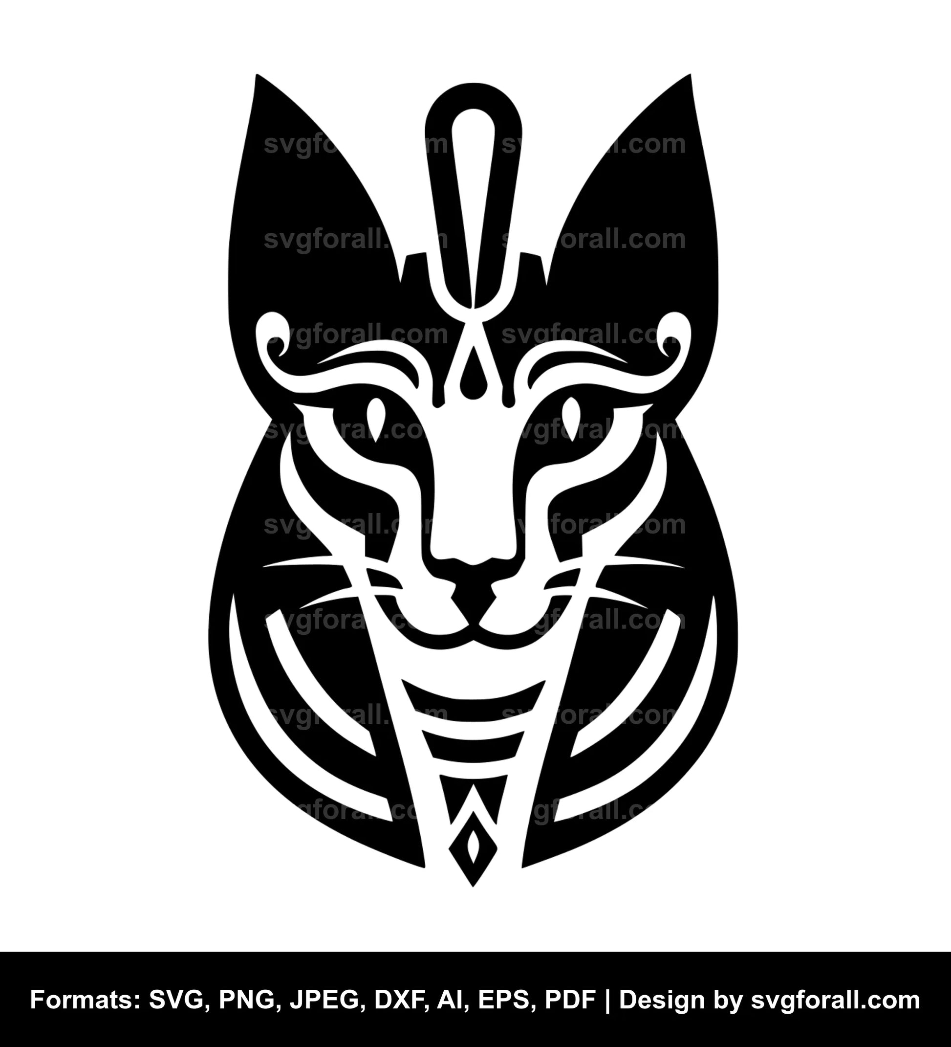 Egyptian Cat Clipart SVG