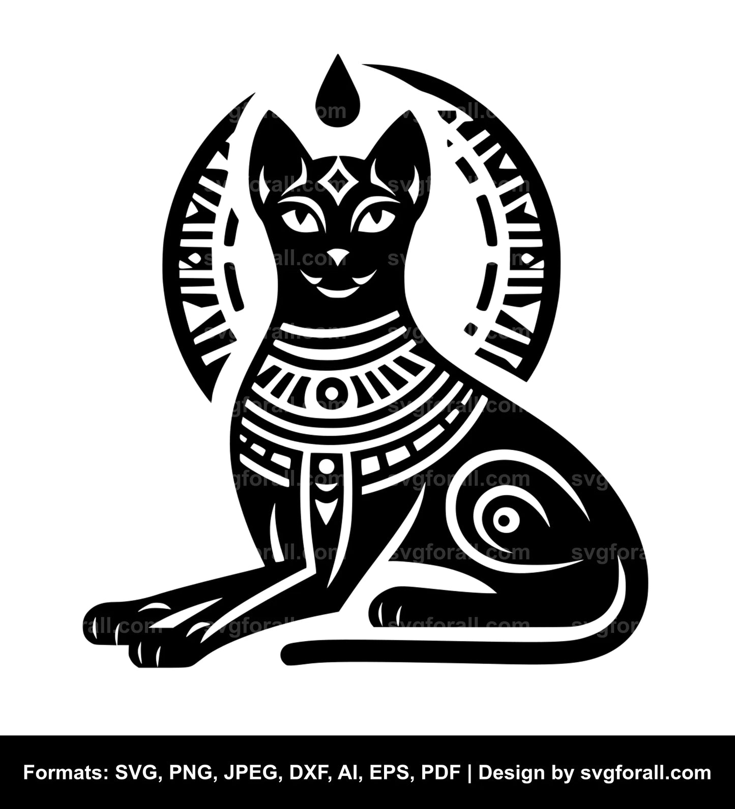 Egyptian Cat SVG Cut File