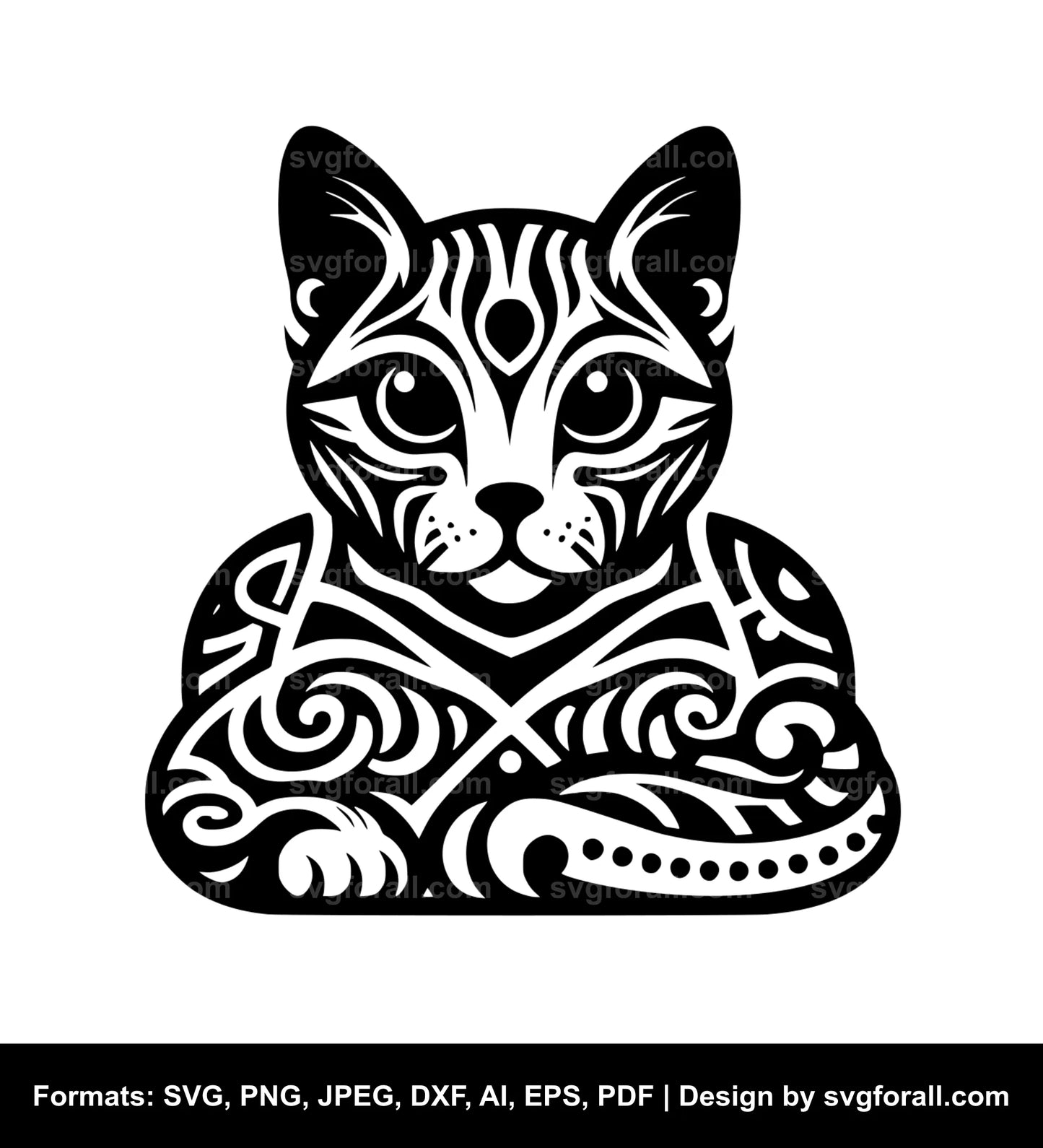 Egyptian Cat SVG Design