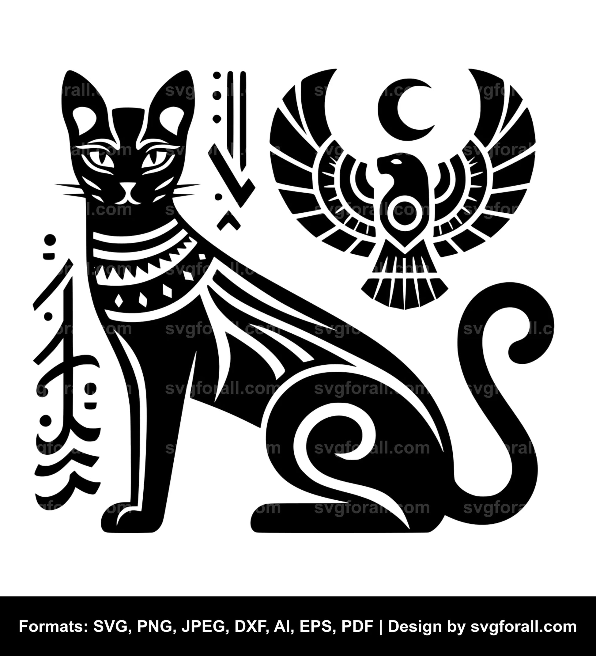 Egyptian Cat SVG File