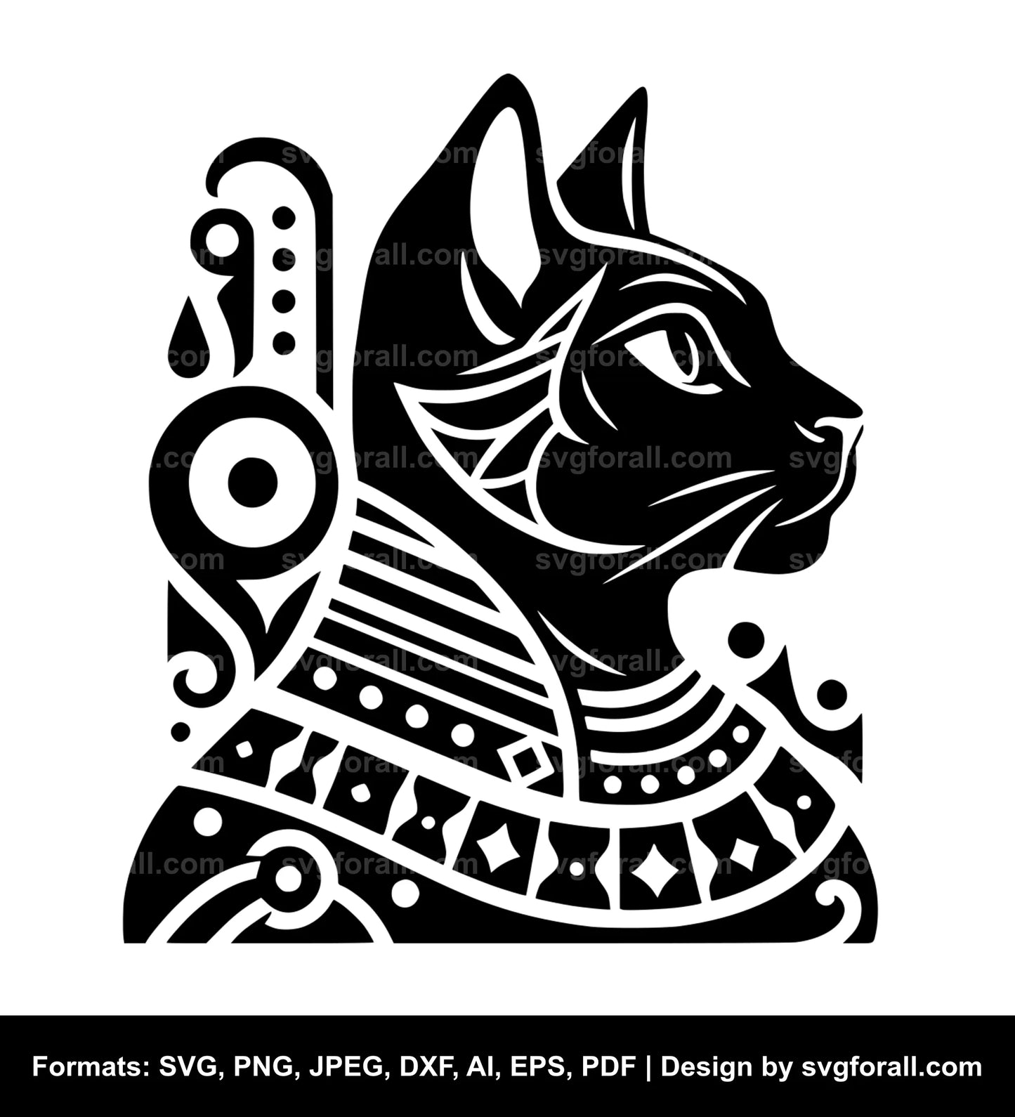 Egyptian Cat SVG Vector