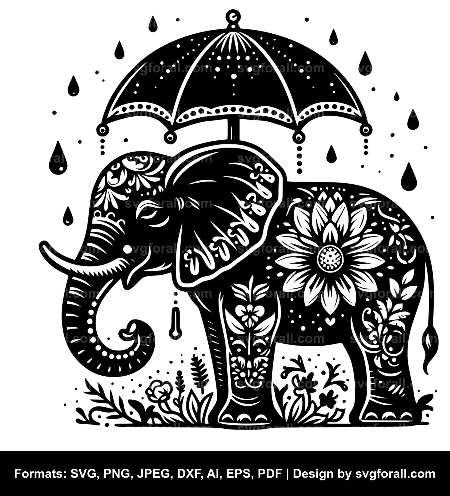 Elephant SVG Clip Art