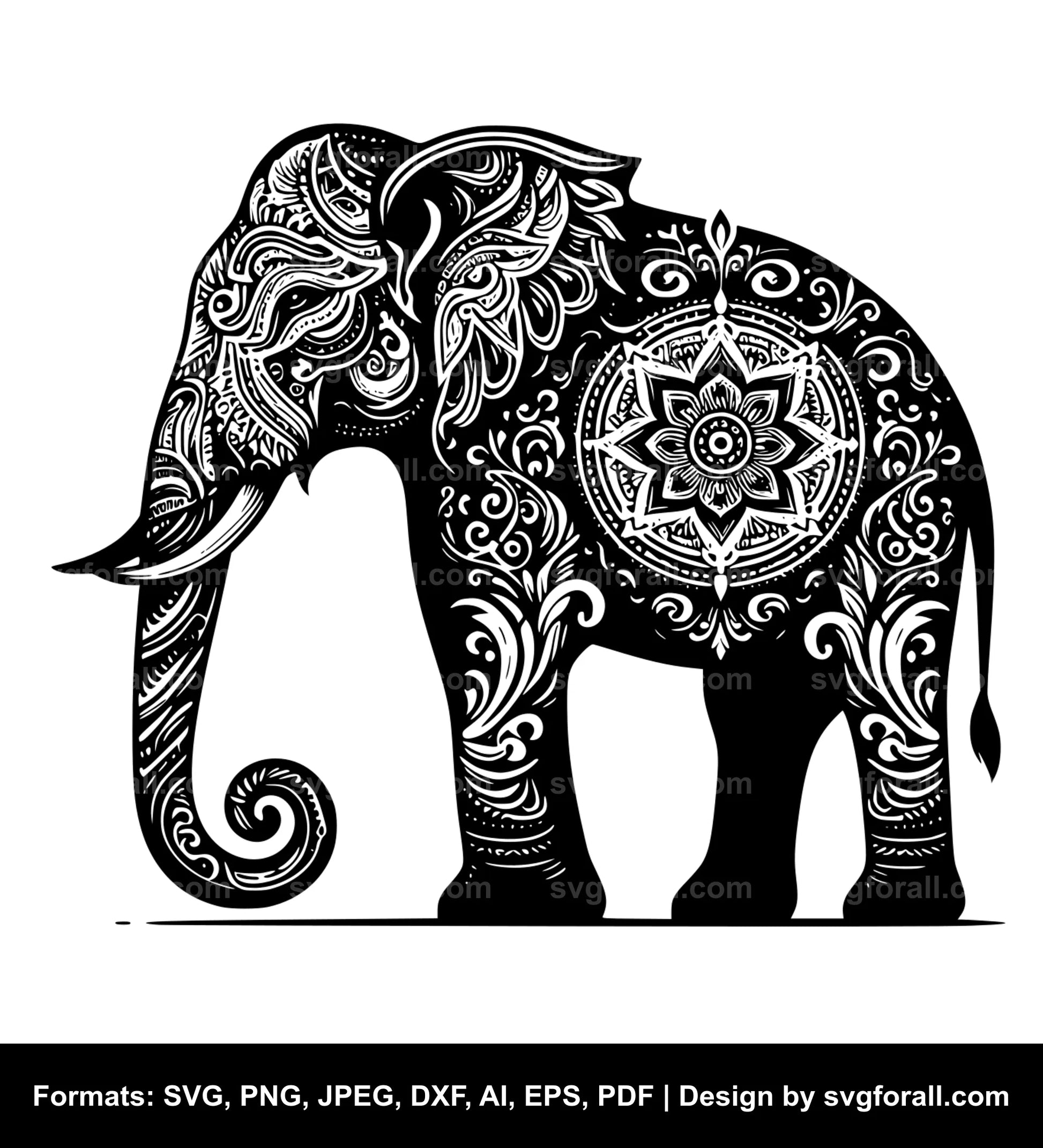 Elephant SVG Cut File