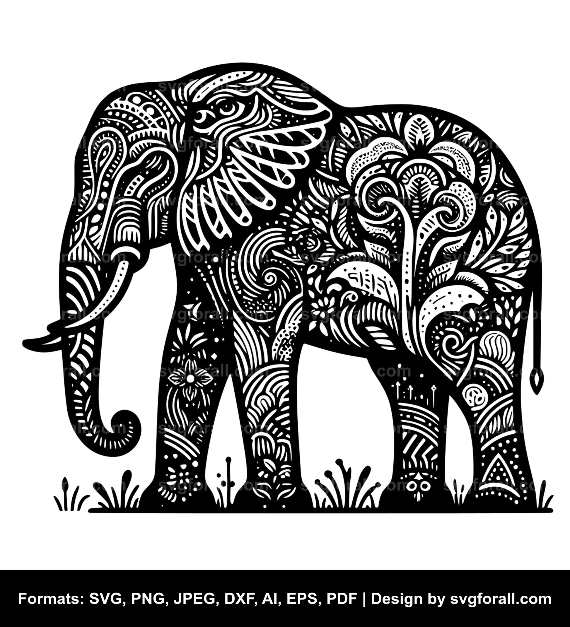 Elephant SVG Cut Files