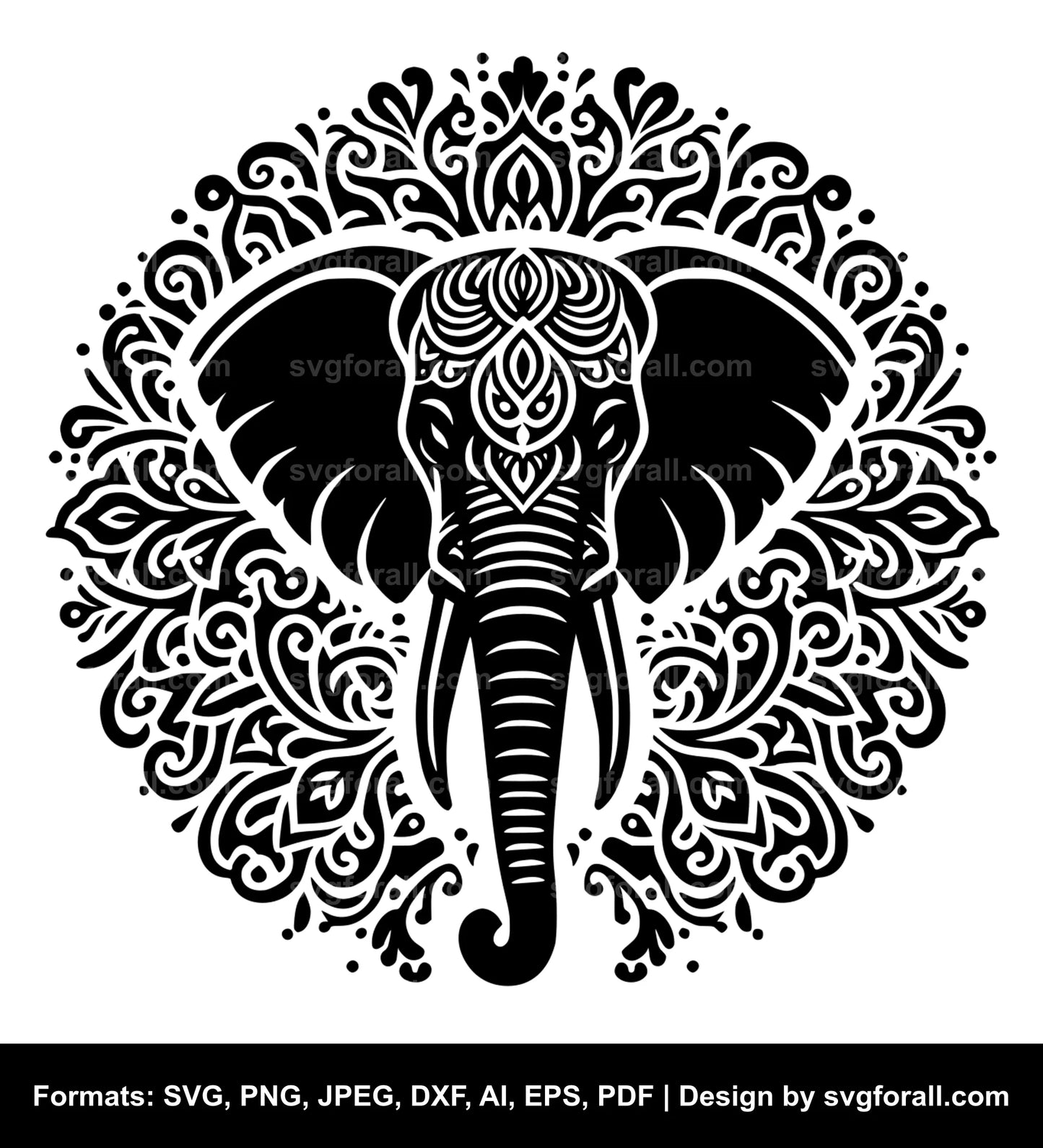 Elephant SVG Illustration