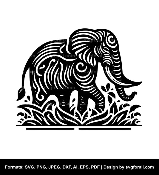 Elephant SVG PNG Image