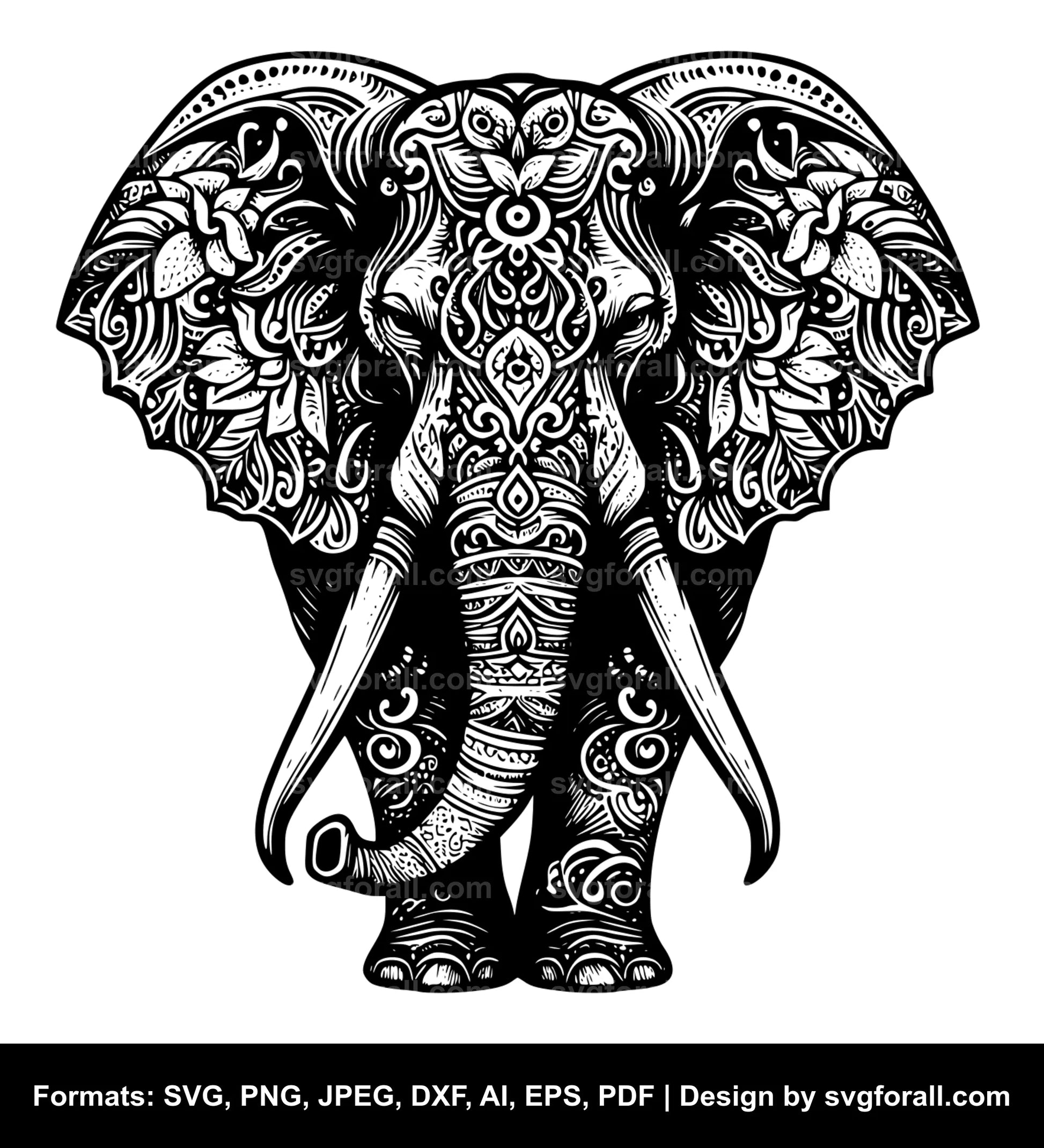 Elephant SVG Vector