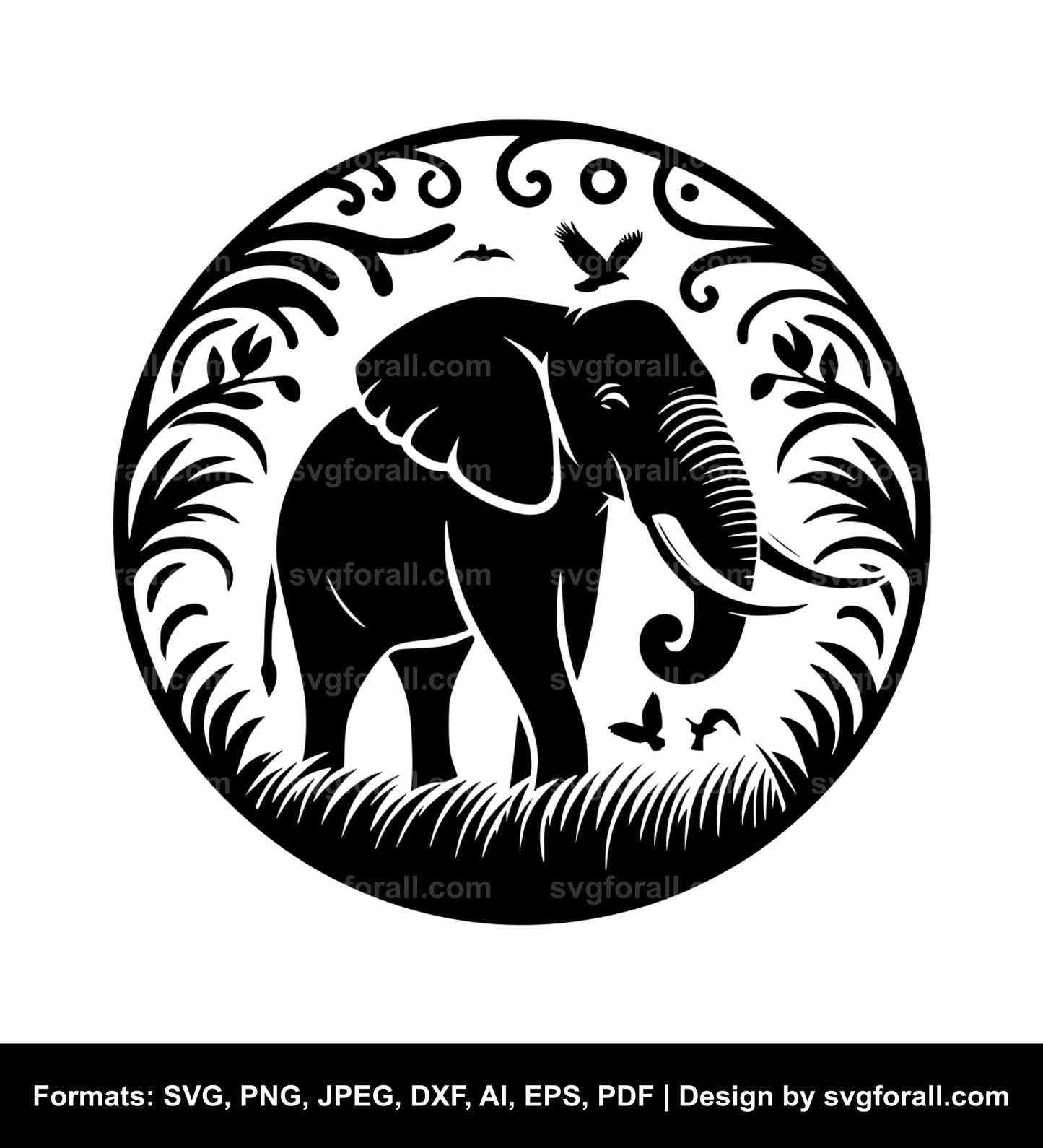 Elephant Vector SVG