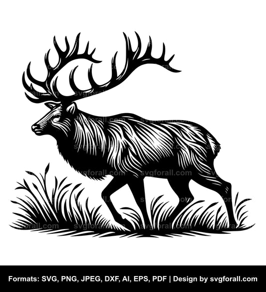 Elk Black SVG