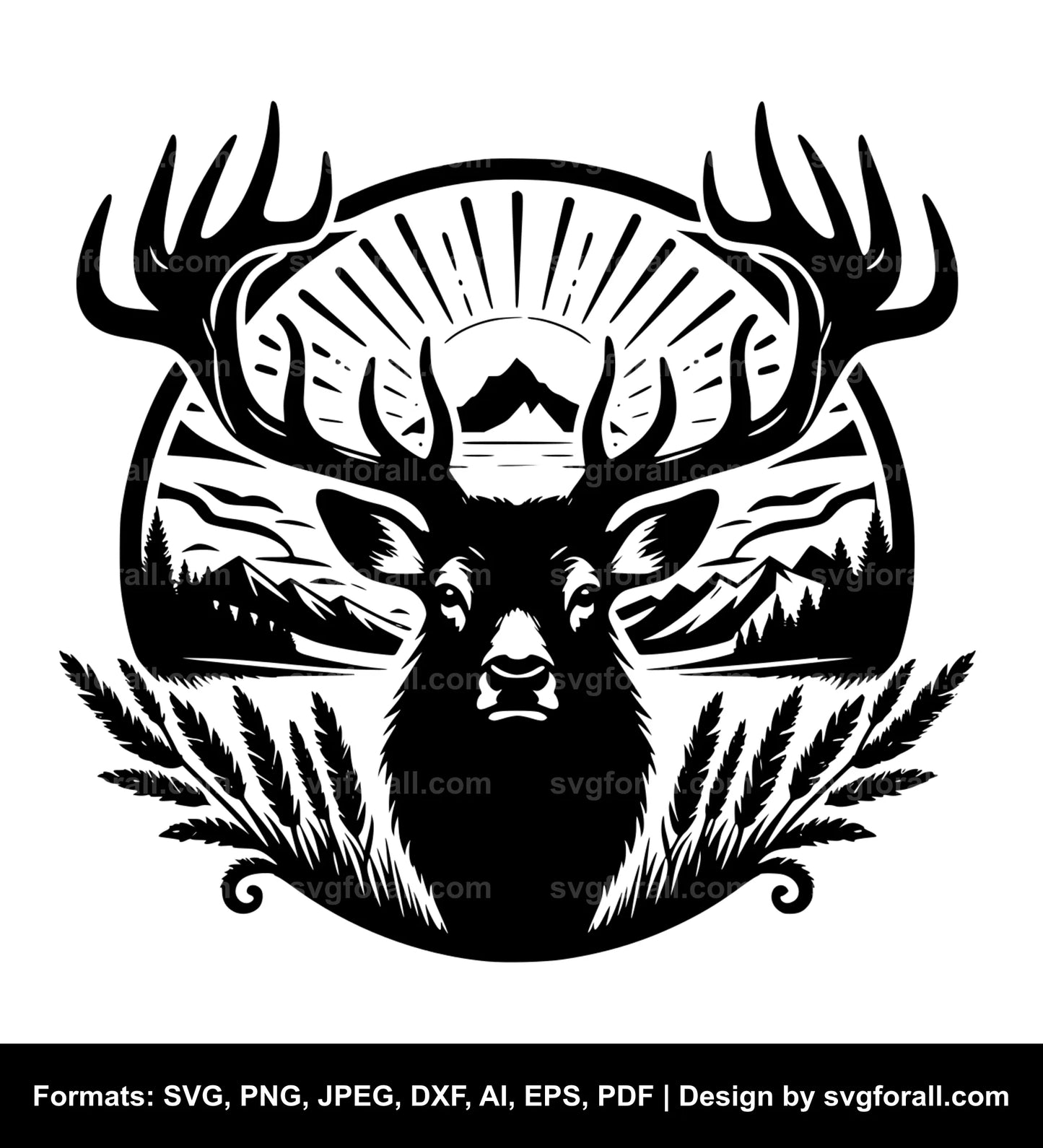 Elk SVG Design