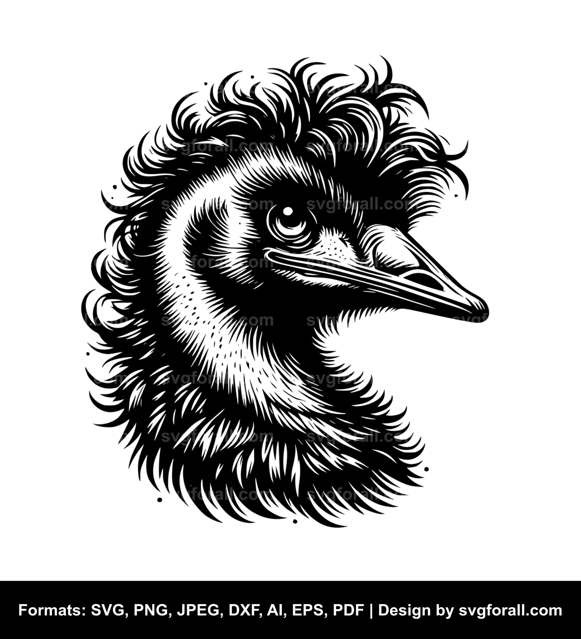 Emu Bird Cricut SVG