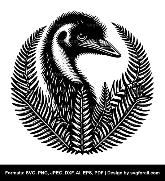 Emu Bird Vector SVG