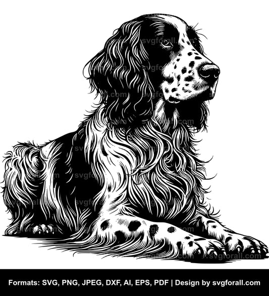 English Setter Dog Cricut SVG