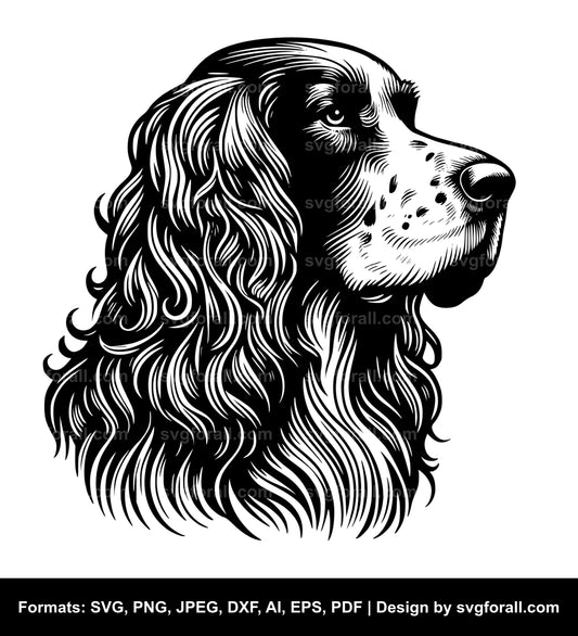 English Setter Dog SVG PNG