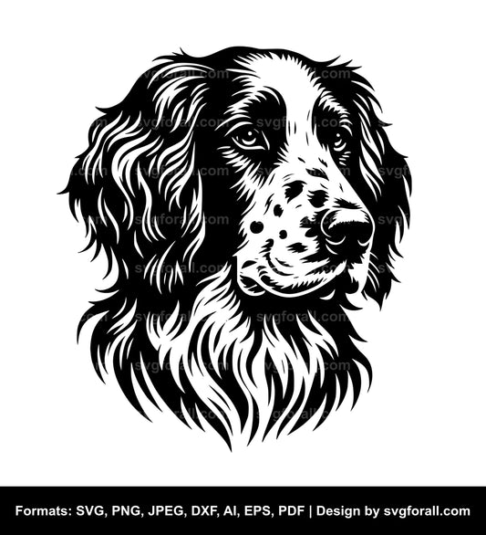 English Setter Dog Vector SVG