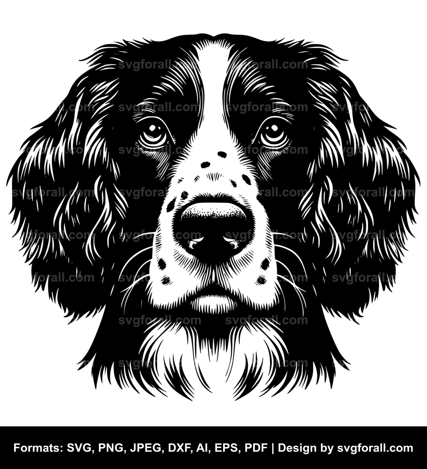 English Springer Spaniel Dog SVG File