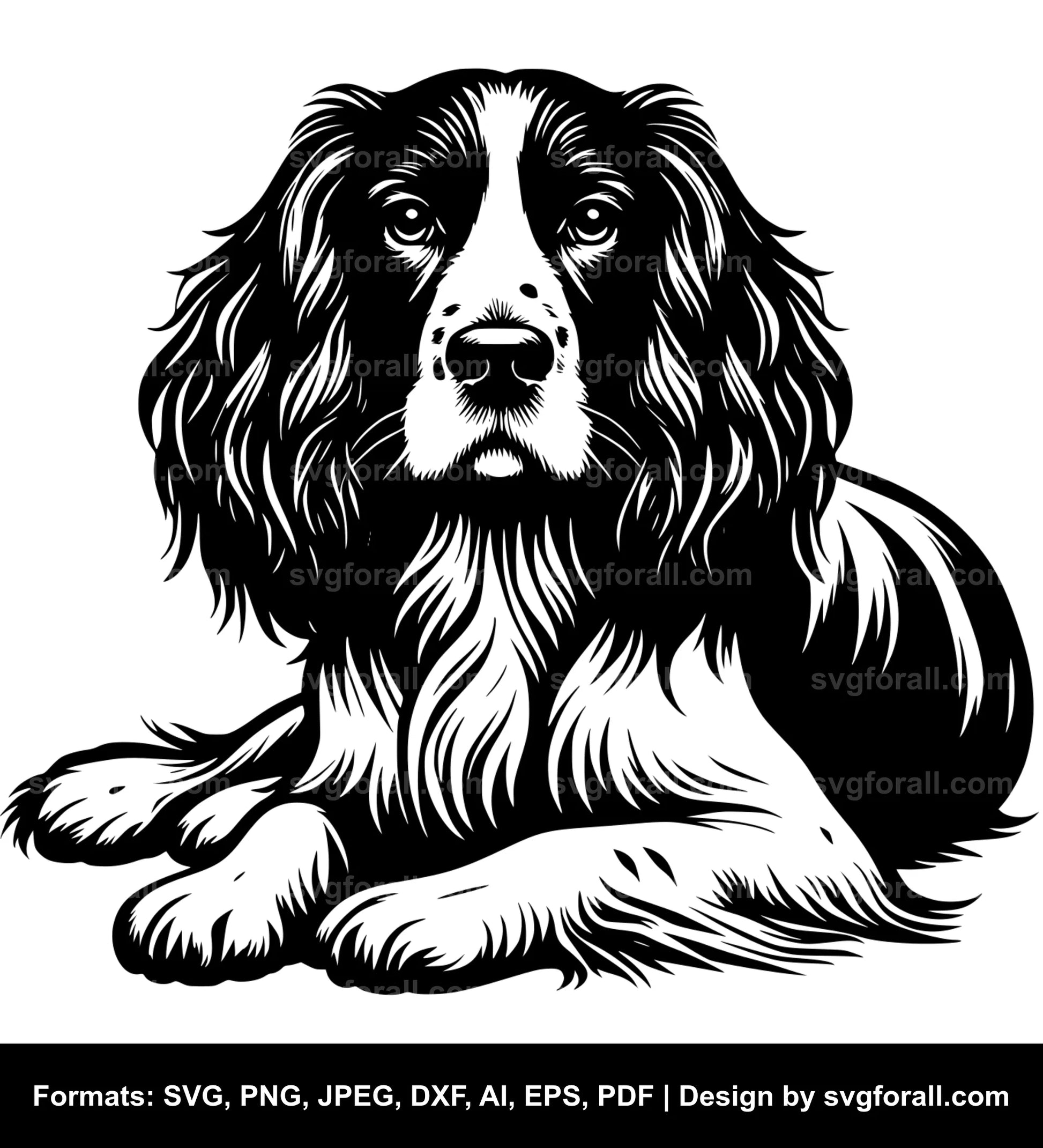 English Springer Spaniel Dog SVG PNG