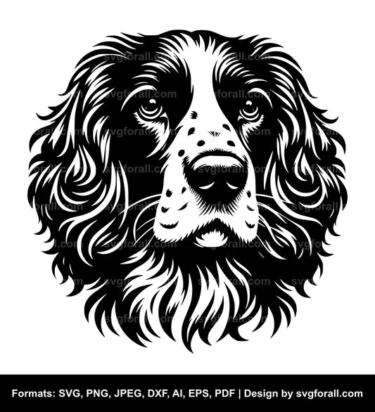 English Springer Spaniel Dog SVG Vector