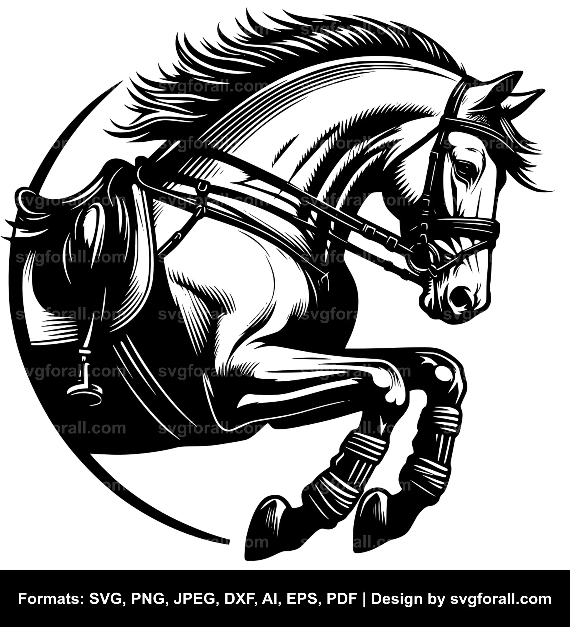 Equestrian Black SVG