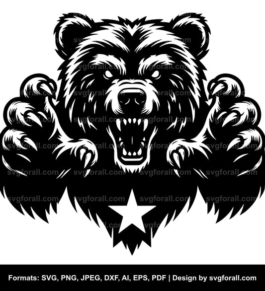 Evil Bear Cricut SVG