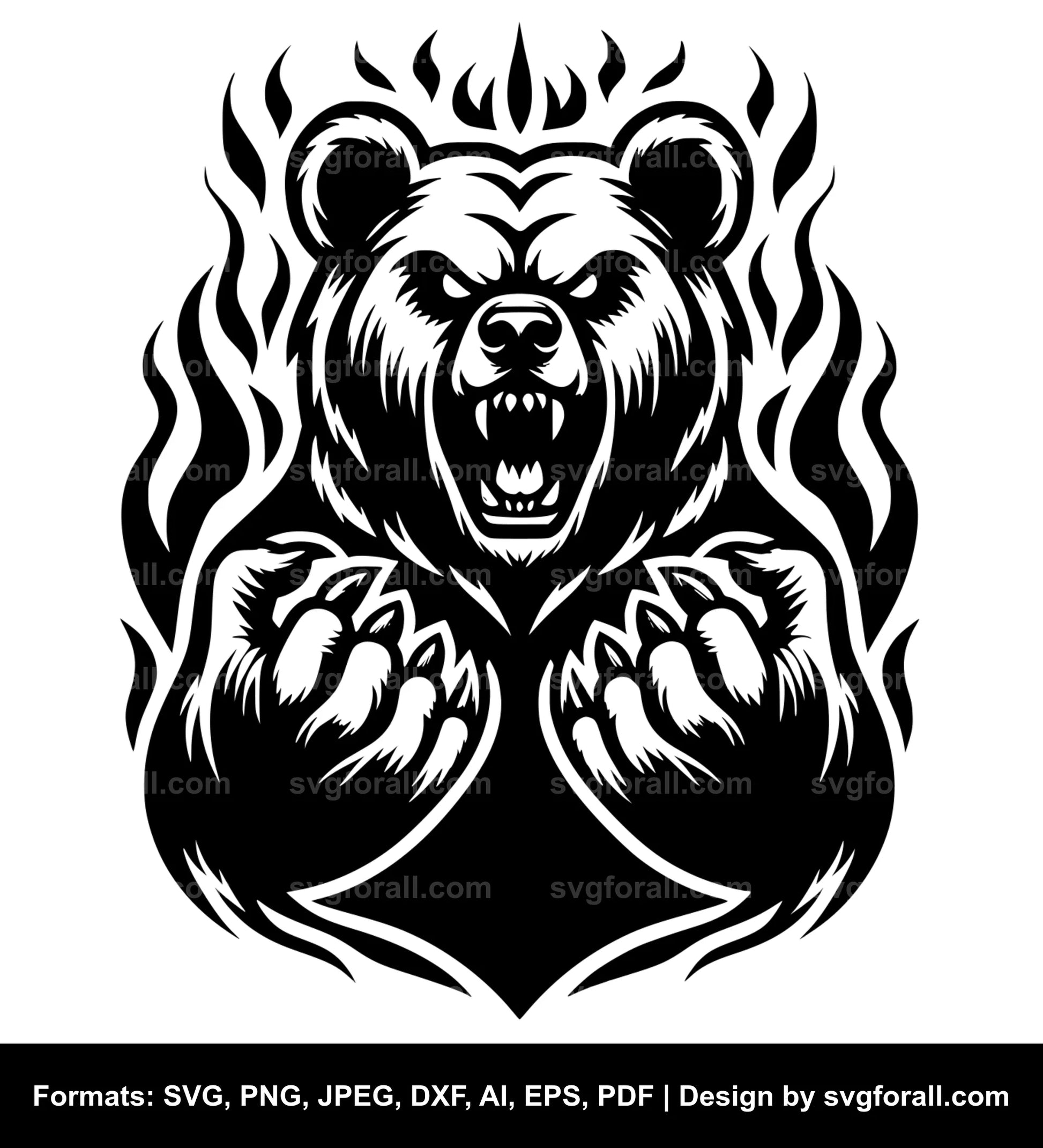 Evil Bear SVG