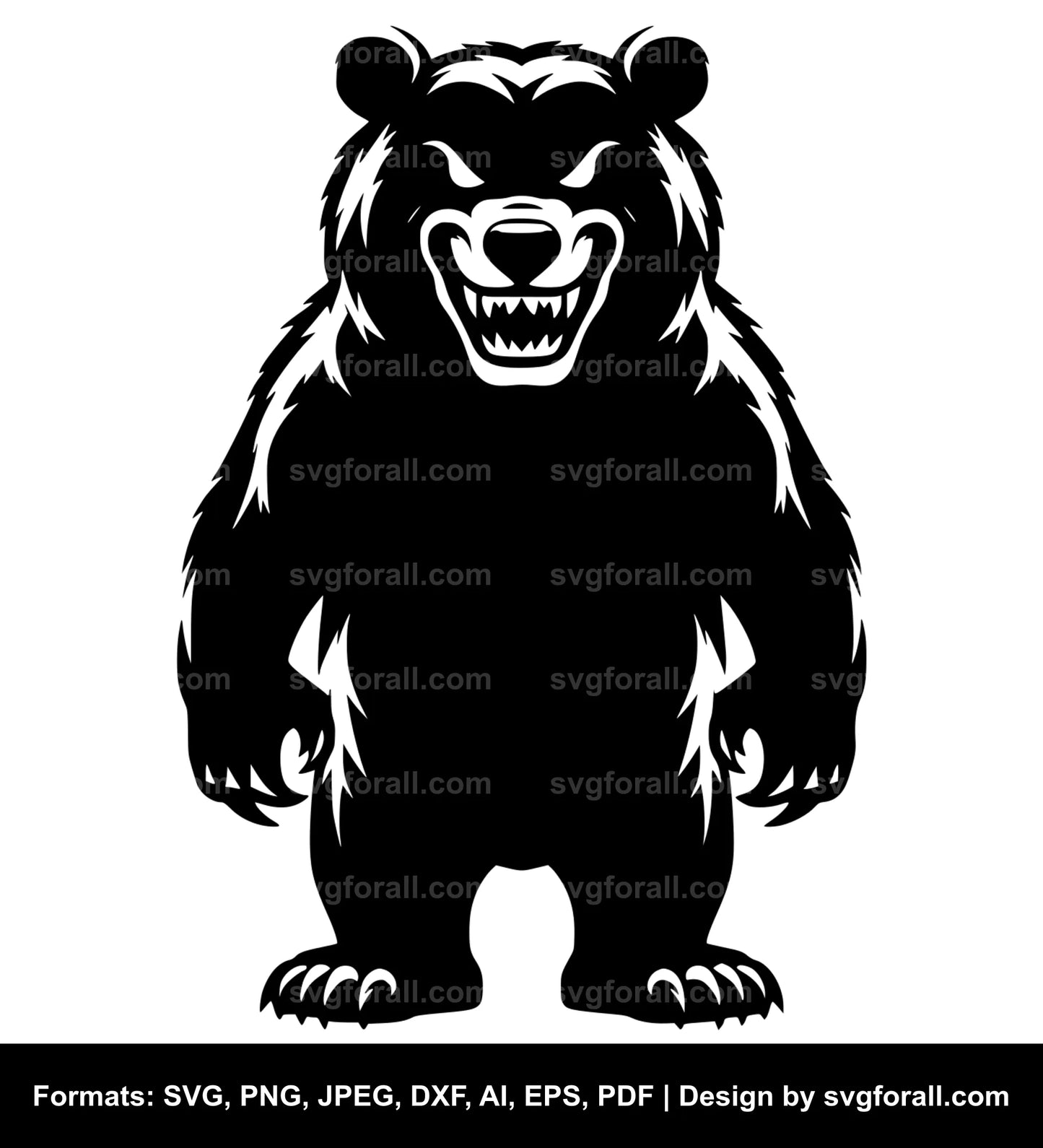 Evil Bear SVG PNG